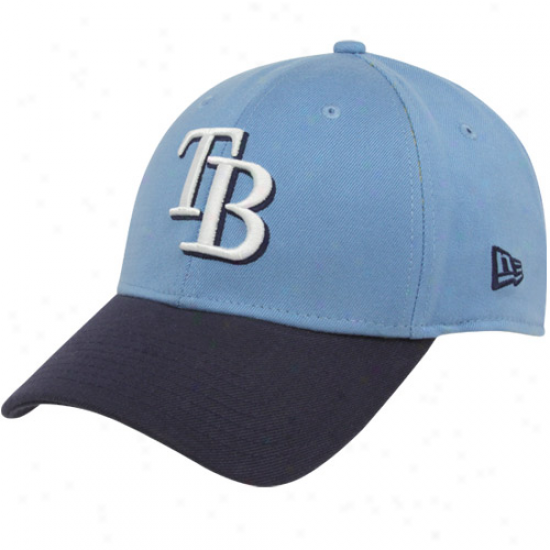 New Era Tampa Bay Rays Light Blue-nvay Blue Dyad 39thirty Stretch Fit Hat