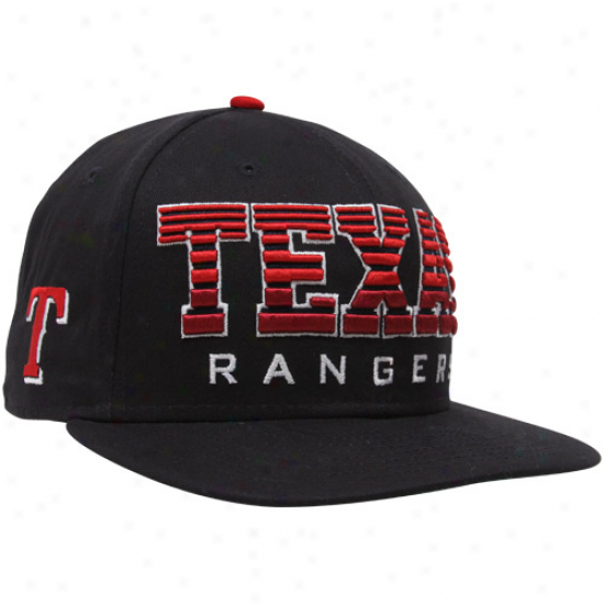 New Era Texas Rangers Navy Dismal Fade 9fifty Snapback Adjustable Hat