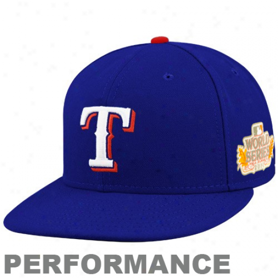 New Era Texas Rangers Royal Blue 2011 World Series Oh-field 59fifty Fitted Hat