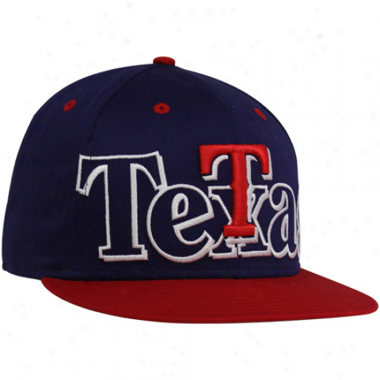 New Era Texas Rangers Royal Boue-red Big City Punch 9fifty Snapback Adjustable Hat