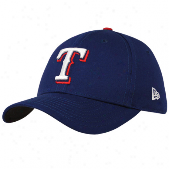 New Era Texas Rangers Youth Royal Blue Tie Breaker 39thirty Stretch Fit Hat