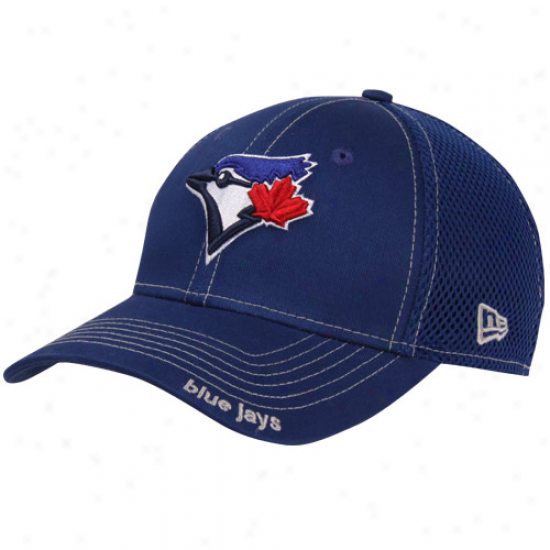 New Era Toronto Blue Jays Neo 39thirty Stretch Fit Hat- Royal Blue