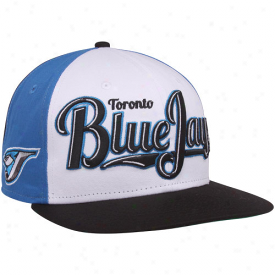 New Era Toronto Blue Jays White-blue-black 9fifty Script Wheel Snapback Adjustable Cardinal's office