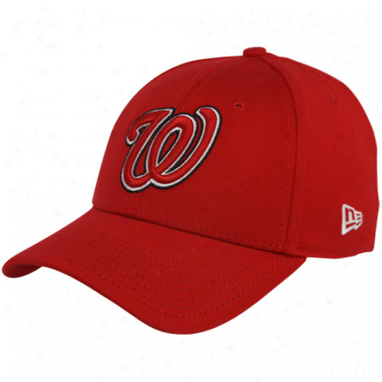 New Era Washington Nationals Red Team Tonal 39thirty Stretch Fit Hat