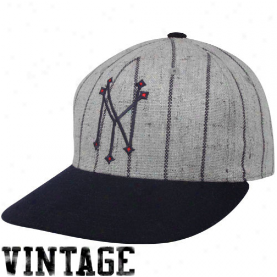 New York Giants Gray-navy Blue 1913 Road Throwback Cooperstown Firted Hat