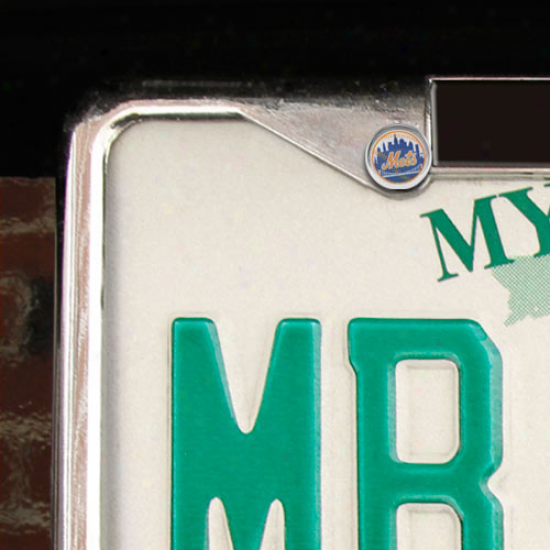 New York Mets 2-pack Team Logo License Plate Screw Caps