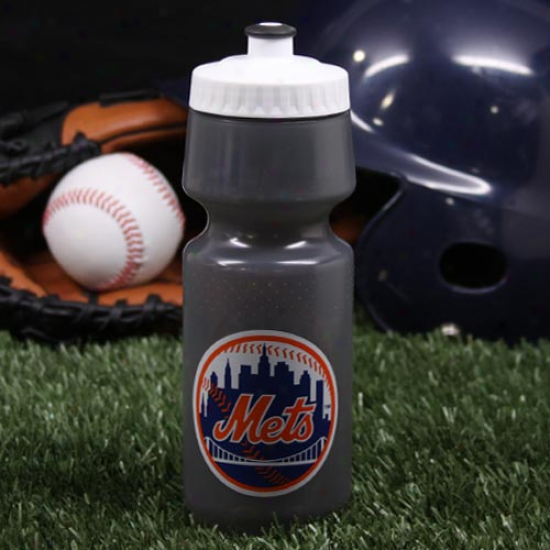 New York Mets 24oz. Gray Wide Mouth Plastic Sports Bottle