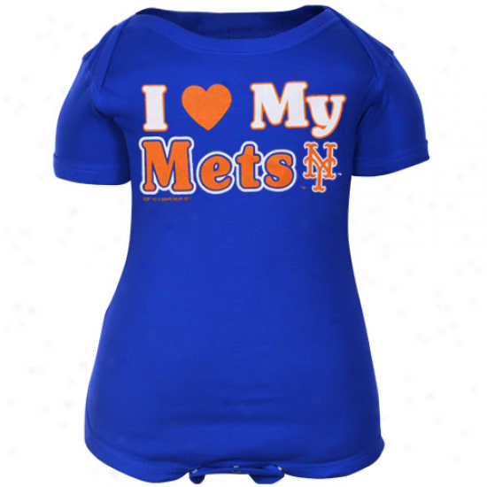 New York Mets Infant Royal Blue I Heart My Team Creeper