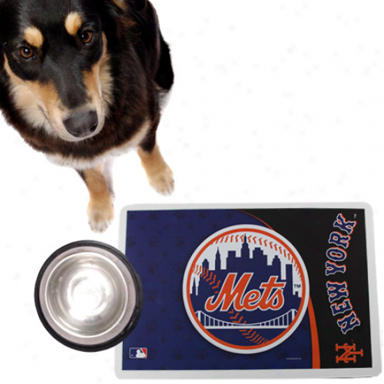 Novel York Mets Navy Dismal Pet Mat