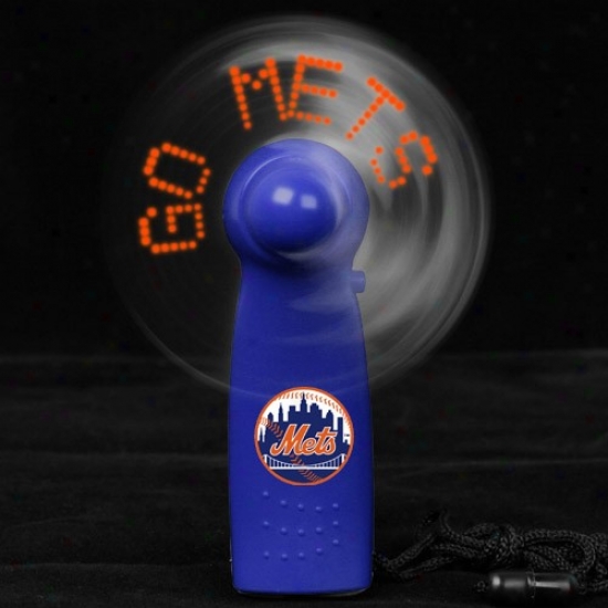 New York Mets Royal Blue Light-up Message Fan