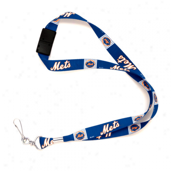 New York Mets Royal Blue Mlb Event Lanyard