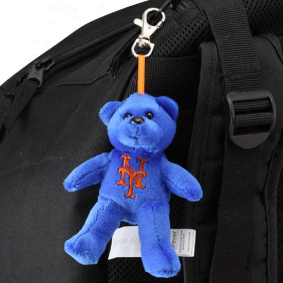 New York Mets Royal Blue Plush Bear Keychain