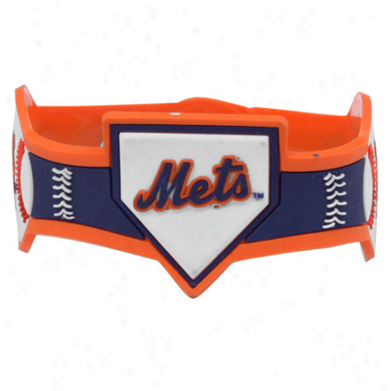 New York Mets Rubber Snap Bracelet