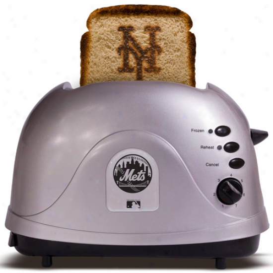 Novel York Mets Silver Team Logo Pro Toaster