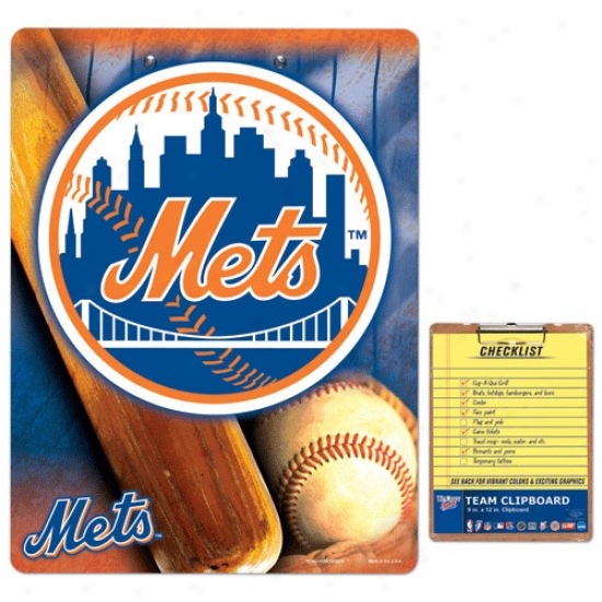 New York Mets Team Logo Clipboard