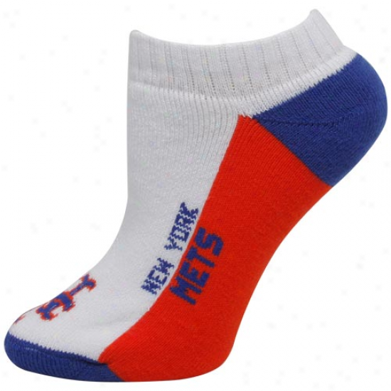 New York Mets Women's Script Ankle Socks - White