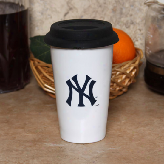 New York Yankees 10oz. Ceramic Team Logo Travel Mug