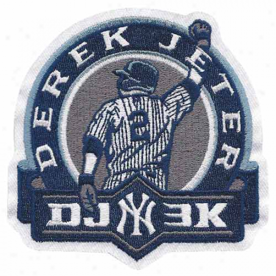 New York Yankees #2 Derek Jeter 3000 Hits Primary Logo Collectible Patch