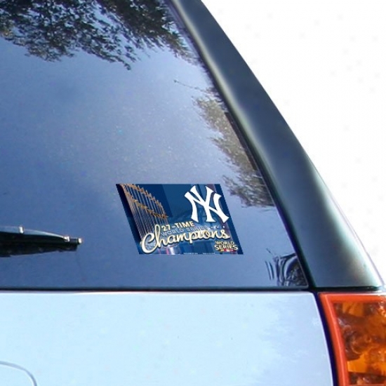 New York Yankees 2009 World Succession Champions 27-time Champs Ultra Deal Cling