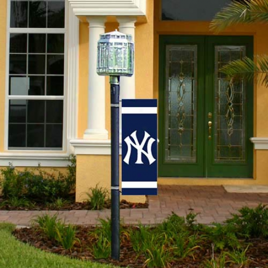 New York Yankees 30'' X 10.5'' Navy Blue Applique Post Bznner