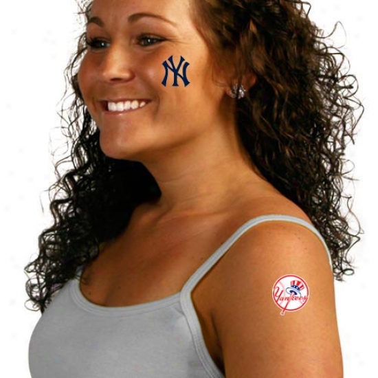 New York Yankees 8-pack Waterless Temporary Tattoos