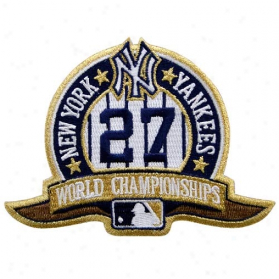 New York Yankees Embroidered 27x World Champions Collectible Patch