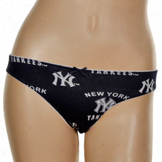 New York Yankees Ladies Navy Bpue Mavetico Panties