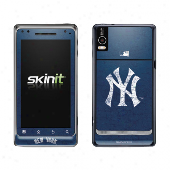 New York Yankees Ships of war Blue Droid 2 Distressed Skin