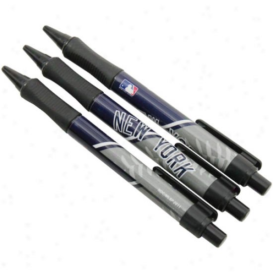 New York Yankees Sof-grip 3-pack Pen Set