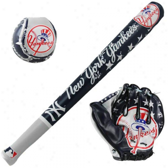 New York Yankees Soft Ball, Bat & Glove Set