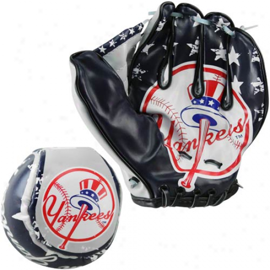 New York Yankees Soft Ball & Glove Set