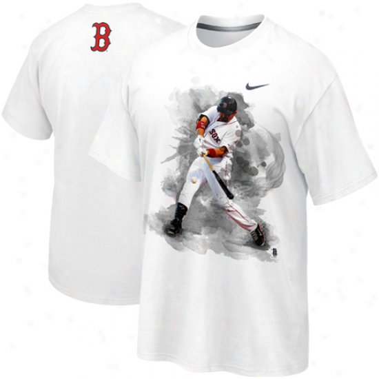 Nike Adrian Gonzalez Boston Red Sox Player T-shirt - Whitte