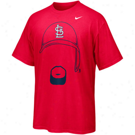 Nike Albert Pujols St. Louis Cardinals Hair-itage Player T-shirt - Red