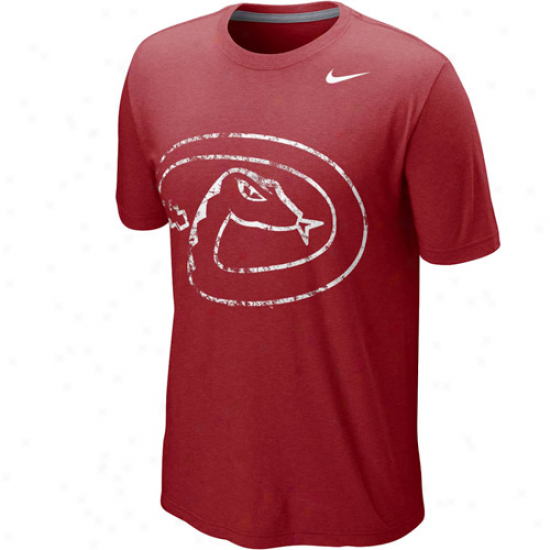 Nike Arizona Diamondbacks Blended Graphic Tri-blend T-shirt - Sedona Red