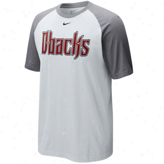 Nike Arizona Diamondbacks Cup Of Coffee Raglan T-shirt - White-ash