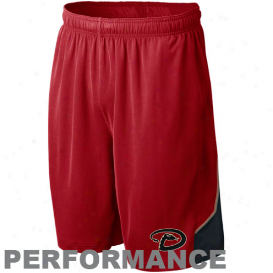 Nike Arizona Diamondbacks Red Mlb Authentic Collection Accomplishment Training Shorts