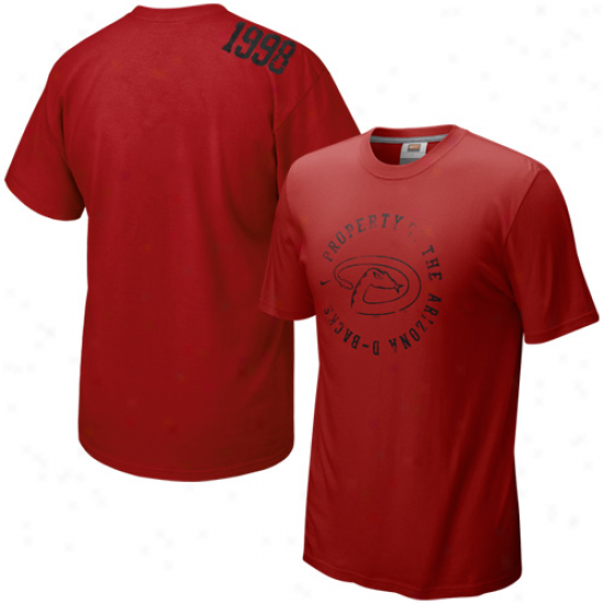 Nike Arizona Diamondbacks Sedona Red Around The Horn T-shirt