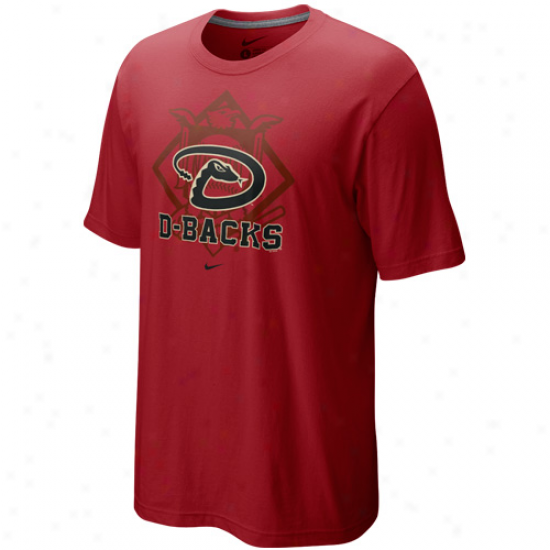 Nike Arizona Diamondbacks Sedona Red Team Curve T-shirt