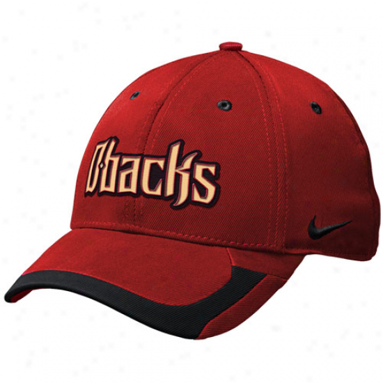 Nike Arizona Diamondbacks Tactile Ii Legacy 91 Swoosh Flex Fit Hat - Sedona Red