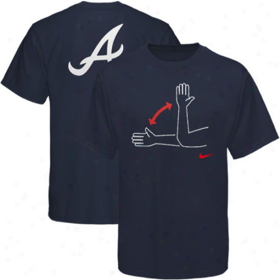 Nike Atlanta Braves Navy Blue Local T-shirt