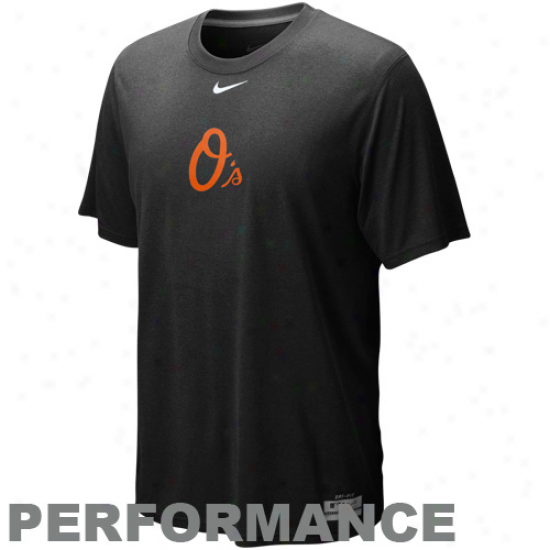 Nike Baltimore Orioles Black Dri-fit Logo Legend Performance T-shirt