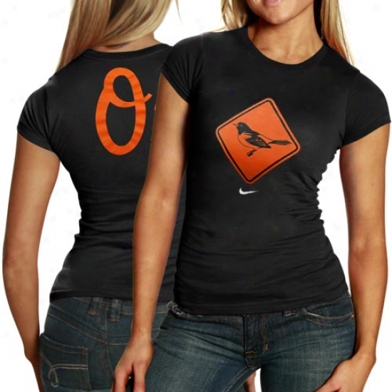 Nike Baltimore Orioles Ladies Black Local T-shirt