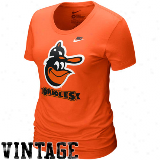 Nike Baltimore Orioles Ladies Orange On Deck T-shirt