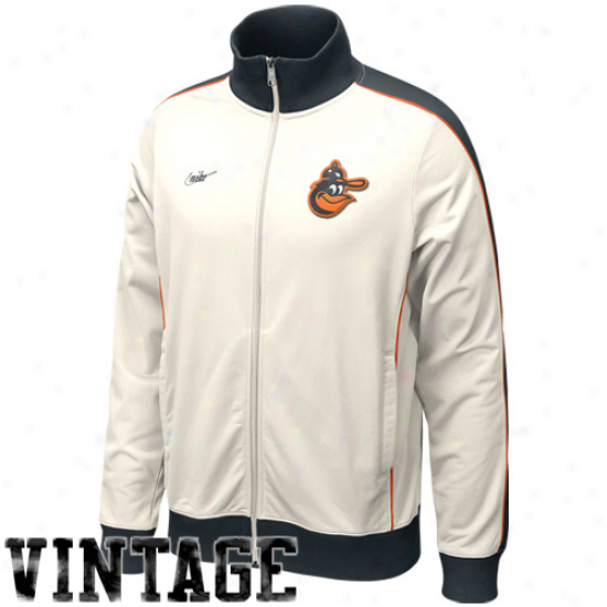 Nike Baltimore Oiroles Natural Cooperstown Full Zip Jacket