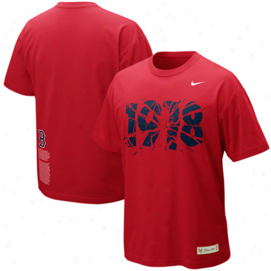 Nike Boston Red Sox 1918 Shattered Rivalry Tri-blend T-shirt - Red