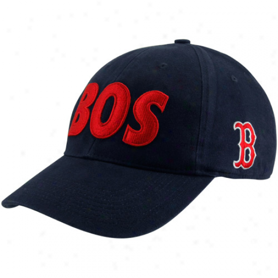 Nike Boston Red Sox Alpha Flex Fit Hat - Navy Blue