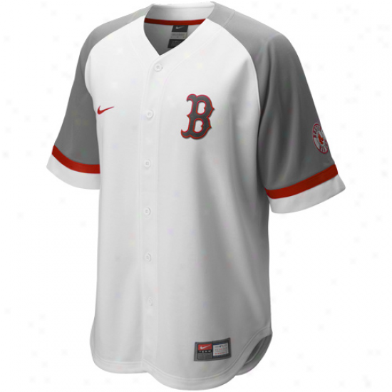 Nike Boston Rec Sox Baseball Fan Jersey-white