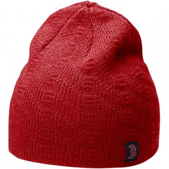 Nioe Boston Red Sox Ladies Red Knit Beanie