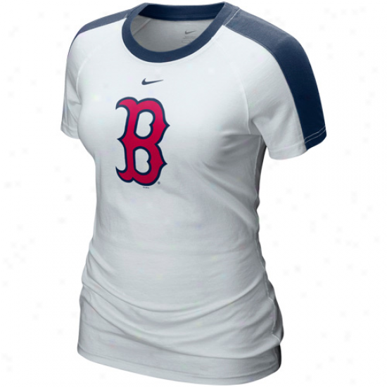 Nikr Boston Red Sox Ladies White 2011 Centerfield T-shirt