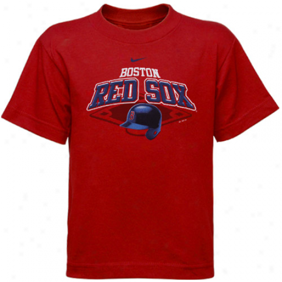 Nike Boston Red Sox Preschool Red Helmet T-shirt